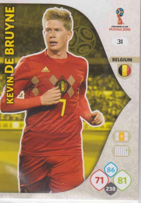 WC18 - 031  Kevin De Bruyne (Belgium) - Team Mates