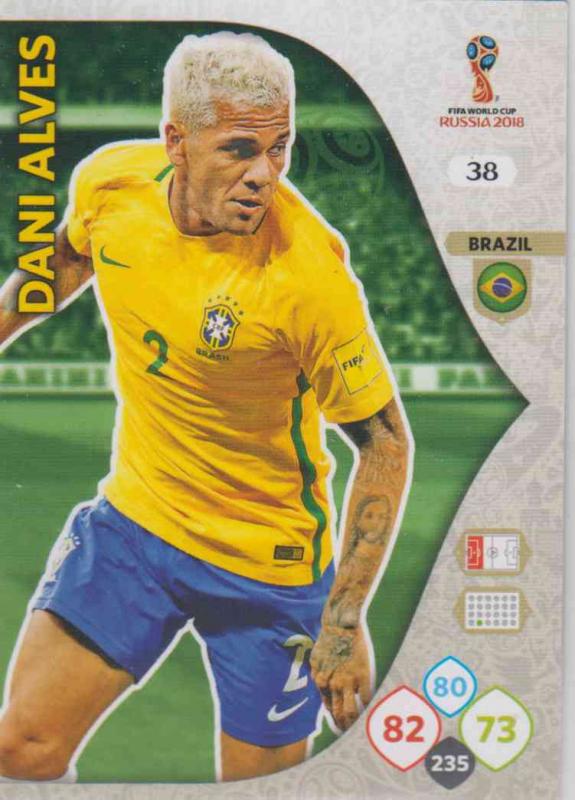 WC18 - 038  Dani Alves (Brazil) - Team Mates
