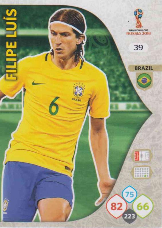 WC18 - 039  Filipe Luis (Brazil) - Team Mates