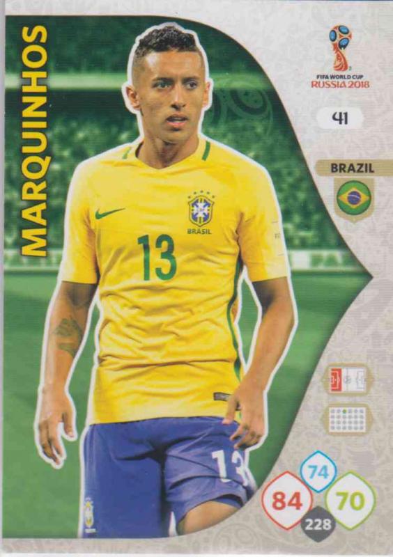 WC18 - 041  Marquimhos (Brazil) - Team Mates
