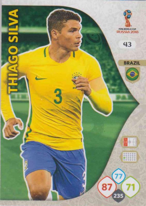 WC18 - 043  Thiago Silva (Brazil) - Team Mates