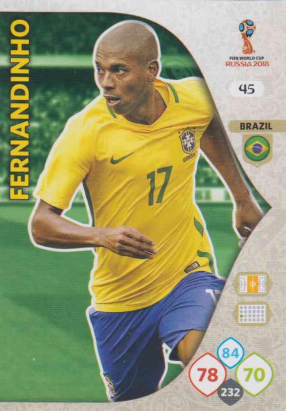 WC18 - 045  Fernandinho (Brazil) - Team Mates