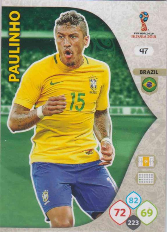 WC18 - 047  Paulinho (Brazil) - Team Mates
