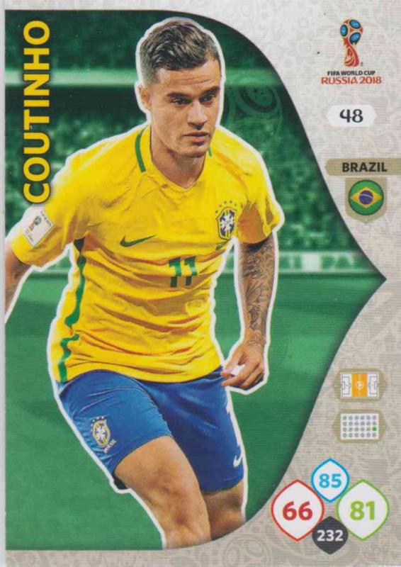 WC18 - 048  Philippe Coutinho (Brazil) - Team Mates