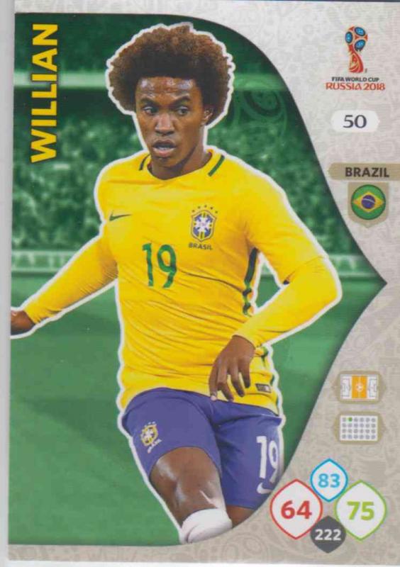 WC18 - 050  Willian (Brazil) - Team Mates