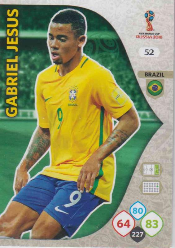 WC18 - 052  Gabriel Jesus (Brazil) - Team Mates