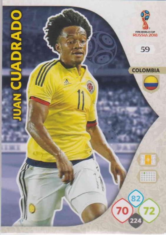 WC18 - 059  Juan Cuadrado (Colombia) - Team Mates