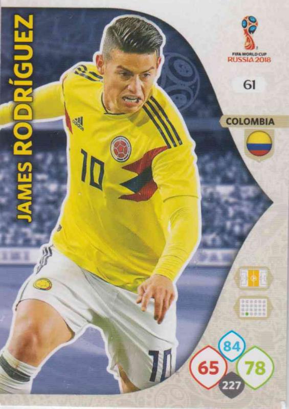 WC18 - 061  James Rodriguez (Colombia) - Team Mates