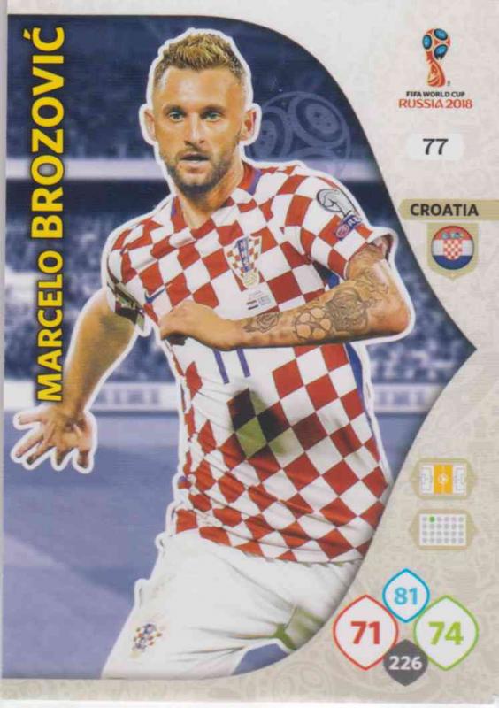 WC18 - 077  Marcelo Brozovic (Croatia) - Team Mates