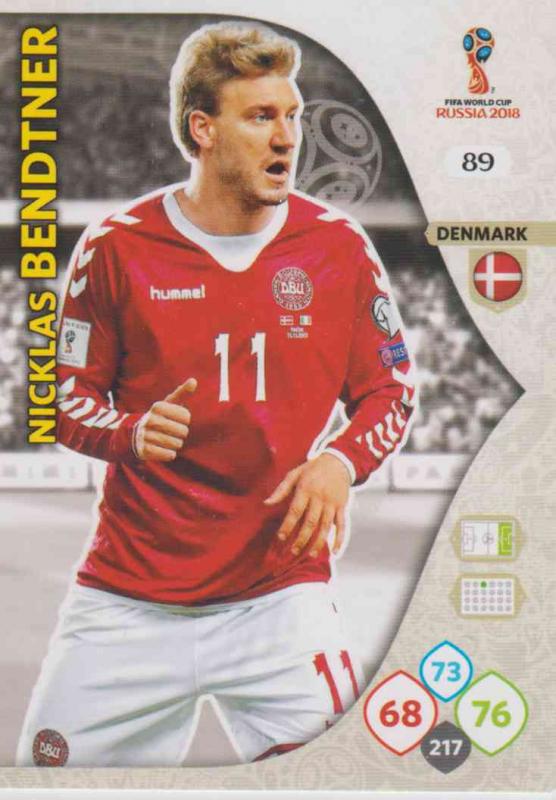 WC18 - 089  Nicklas Bendtner (Denmark) - Team Mates
