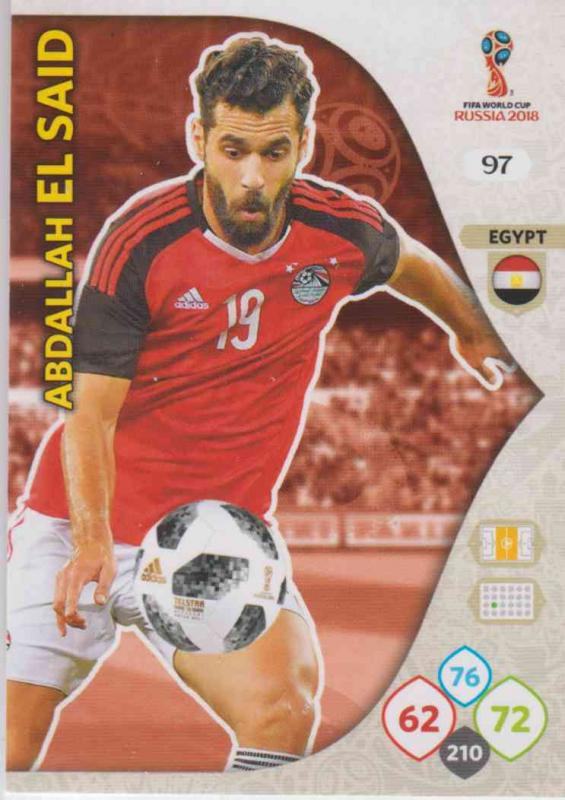WC18 - 097  Abdallah El Said (Egypt) - Team Mates