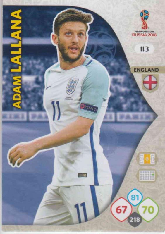 WC18 - 113  Adam Lallana (England) - Team Mates