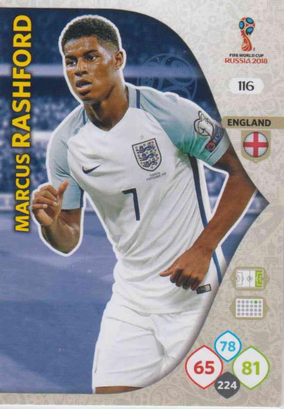 WC18 - 116  Marcus Rashford (England) - Team Mates
