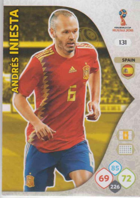 WC18 - 131  Andres Iniesta (Spain) - Team Mates