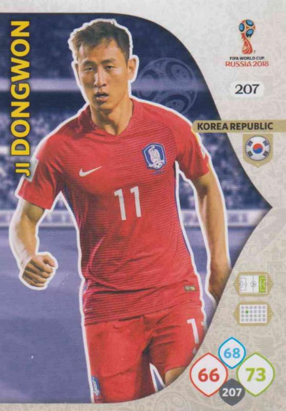 WC18 - 207  Ji Dong-Won (Korea Republic) - Team Mates