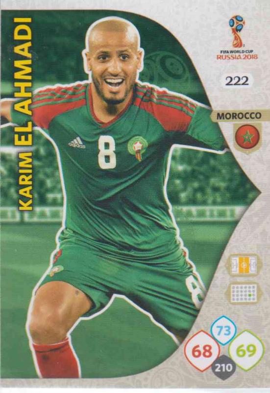 WC18 - 222  Karim El Ahmadi (Morocco) - Team Mates