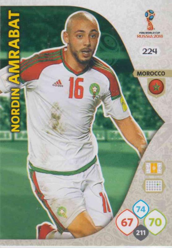 WC18 - 224  Nordin Amrabat (Morocco) - Team Mates