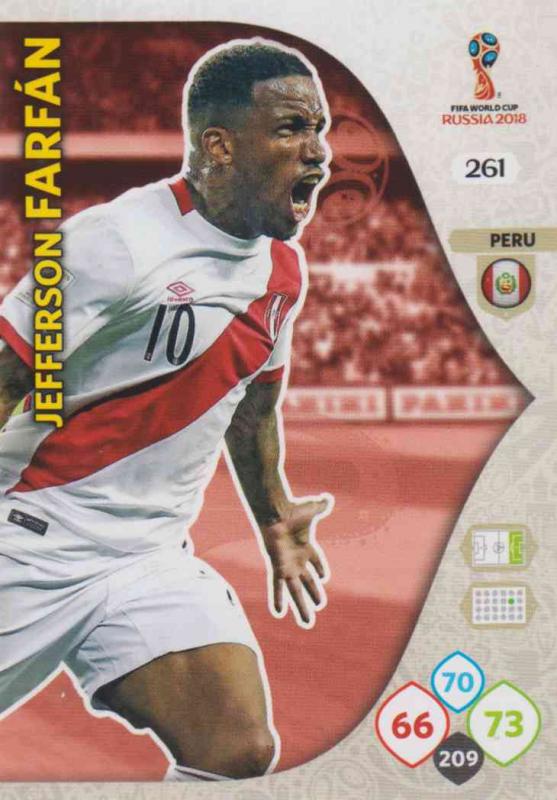 WC18 - 261  Jefferson Farfan (Peru) - Team Mates
