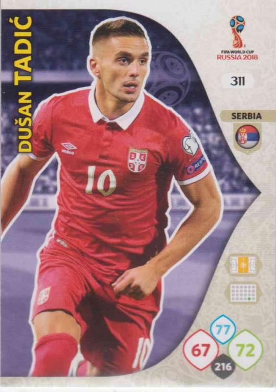 WC18 - 311  Dusan Tadic (Serbia) - Team Mates