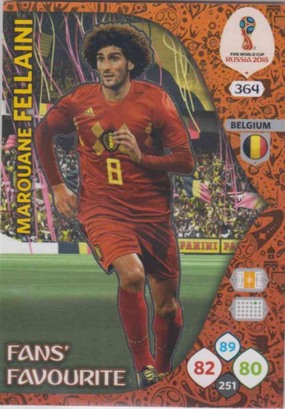 WC18 - 364  Marouane Fellaini (Belgium) - Fans' Favourite