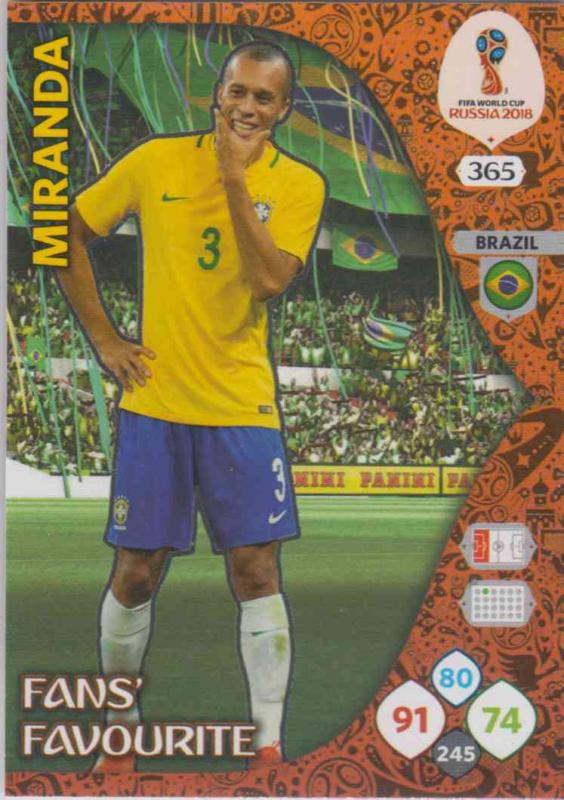 WC18 - 365  Miranda (Brazil) - Fans' Favourite