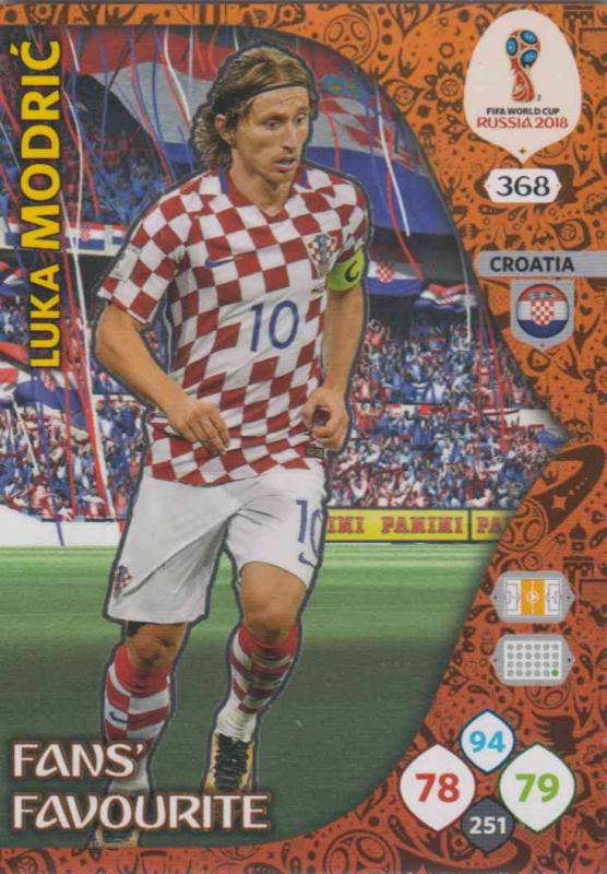 WC18 - 368  Luka Modric (Croatia) - Fans' Favourite