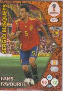WC18 - 373  Sergio Busquets (Spain) - Fans' Favourite