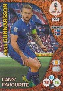 WC18 - 378  Aron Gunnarsson (Iceland) - Fans' Favourite