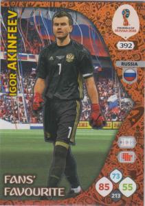 WC18 - 392  Igor Akinfeev (Russia) - Fans' Favourite