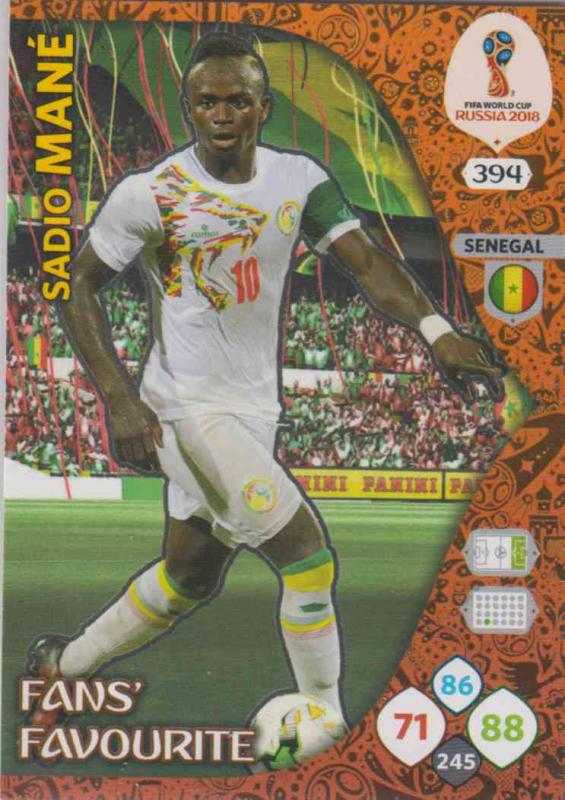 WC18 - 394  Sadio Mane (Senegal) - Fans' Favourite