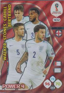 WC18 - 402 Walker, Stones,  Cahill, Bertrand (England) - Power 4