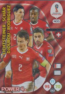 WC18 - 405 Lichsteiner, Schär, Djourou, Rodriguez (Switzerland) - Power 4