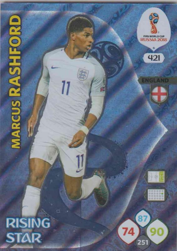 WC18 - 421  Marcus Rashford (England) - Rising Stars