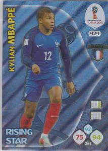 WC18 - 424  Kylian Mbappe (France) - Rising Stars