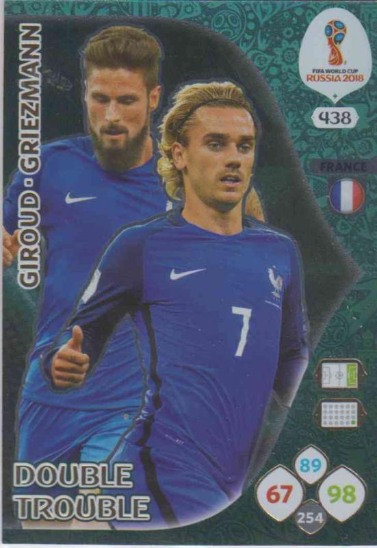 WC18 - 438  Olivier Giroud, Antoine Griezmann (France) - Double Trouble
