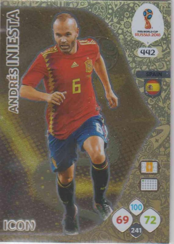 WC18 - 442  Andres Iniesta  (Spain) - Icons