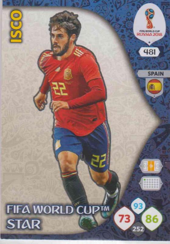 WC18 - 481  Isco (Spain) - FIFA World Cup Stars