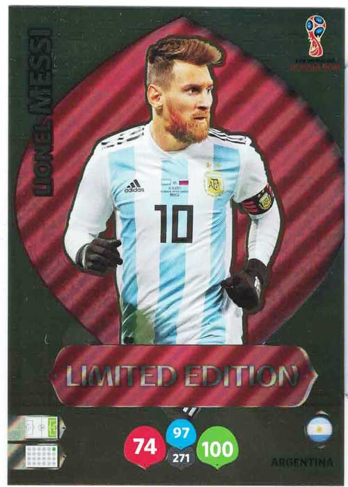Stort Kort WC18 XXL Limited Edition Lionel Messi Limited Edition (stort Stort Kort