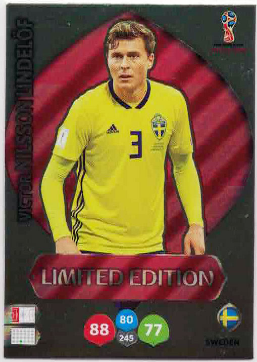 WC18 XXL Limited Edition Victor Nilsson Lindelöf - Limited Edition (stort kort / large card)
