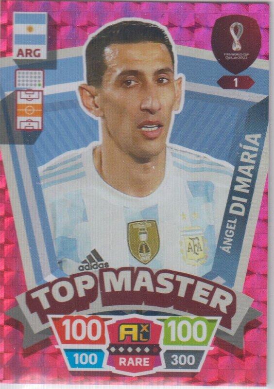 Adrenalyn World Cup 2022 - 001 - Ángel Di María (Argentina) - Top Master