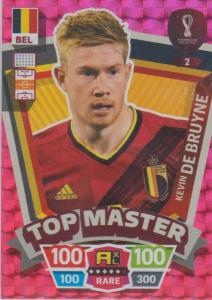 Adrenalyn World Cup 2022 - 002 - Kevin De Bruyne (Belgium) - Top Master