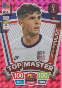 Adrenalyn World Cup 2022 - 009 - Christian Pulisic (USA) - Top Master