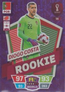 Adrenalyn World Cup 2022 - 014 - Diogo Costa (Portugal) - Rookie