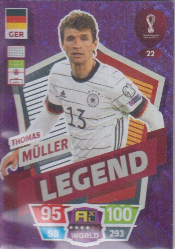 Adrenalyn World Cup 2022 - 022 - Thomas Müller (Germany) - Legend