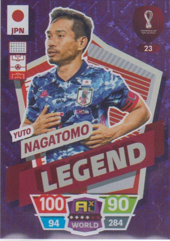 Adrenalyn World Cup 2022 - 023 - Yuto Nagatomo (Japan) - Legend