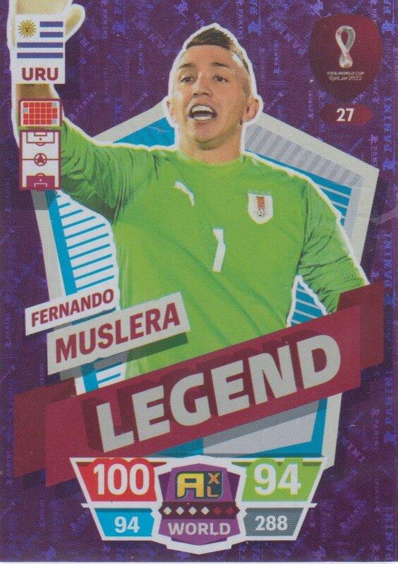 Adrenalyn World Cup 2022 - 027 - Fernando Muslera (Uruguay) - Legend