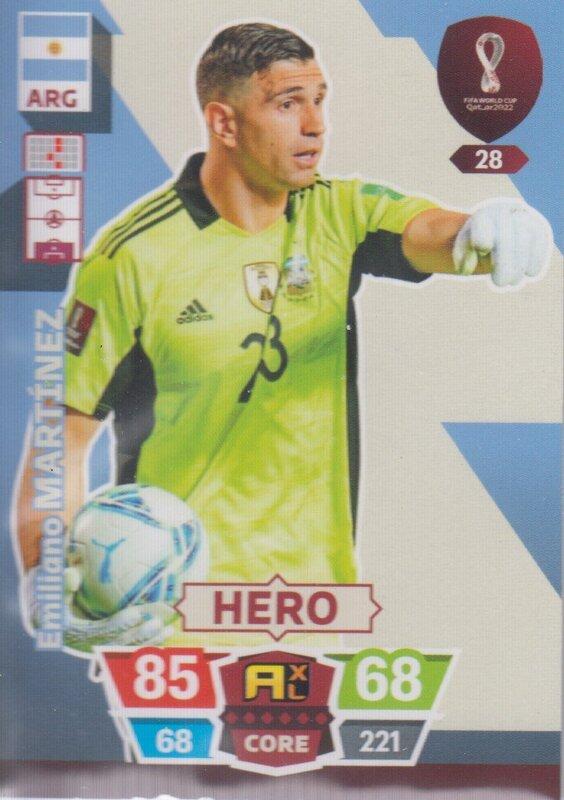 Adrenalyn World Cup 2022 - 028 - Emiliano Martínez (Argentina) - Heroes