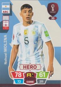 Adrenalyn World Cup 2022 - 030 - Nahuel Molina (Argentina) - Heroes
