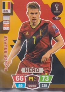 Adrenalyn World Cup 2022 - 039 - Kevin De Bruyne (Belgium) - Heroes