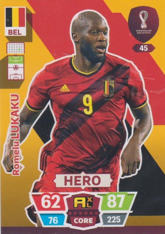 Adrenalyn World Cup 2022 - 045 - Romelu Lukaku (Belgium) - Heroes